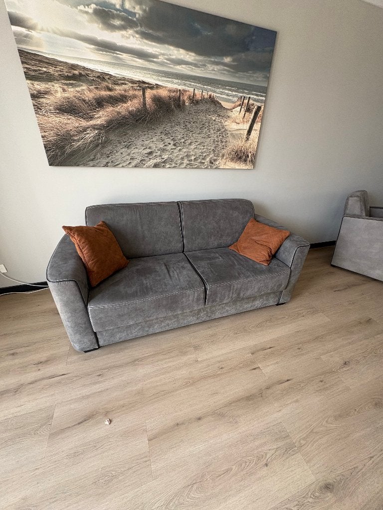 Pronto zithoek | 2 banken + 2 fauteuils + salontafel + kast, Huis en Inrichting, Ophalen, Overige materialen, Gebruikt, Driepersoons