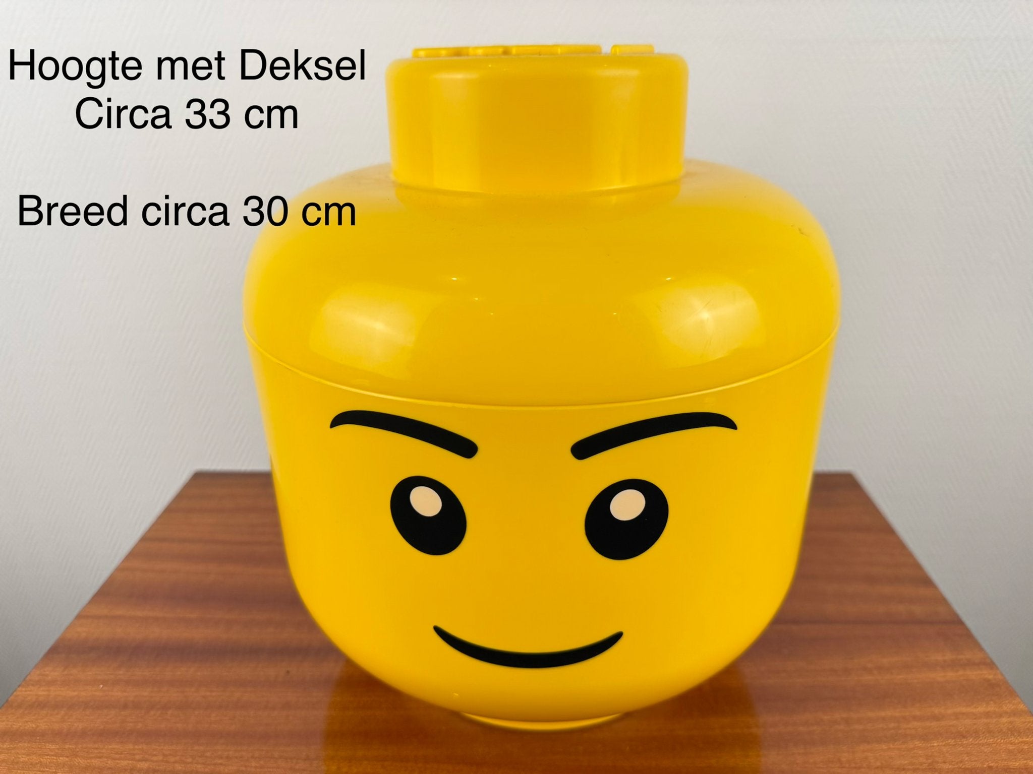 Grote Gele LEGO Opbergkop - Perfect voor Speelgoed, Kinderen en Baby's, Speelgoed | Duplo en Lego, Ophalen, Gebruikt, Overige thema's