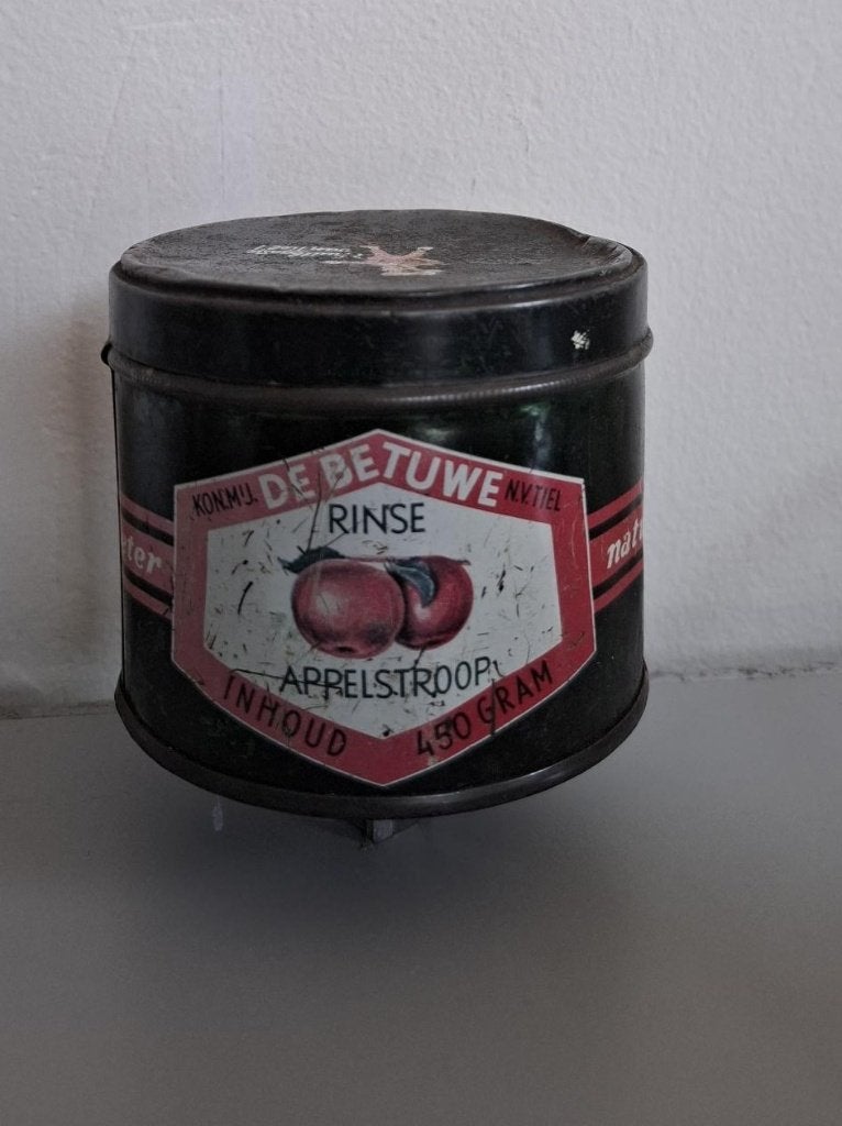 De Betuwe appelstroop blikje, Ophalen of Verzenden, Gebruikt, Overige, Overige merken