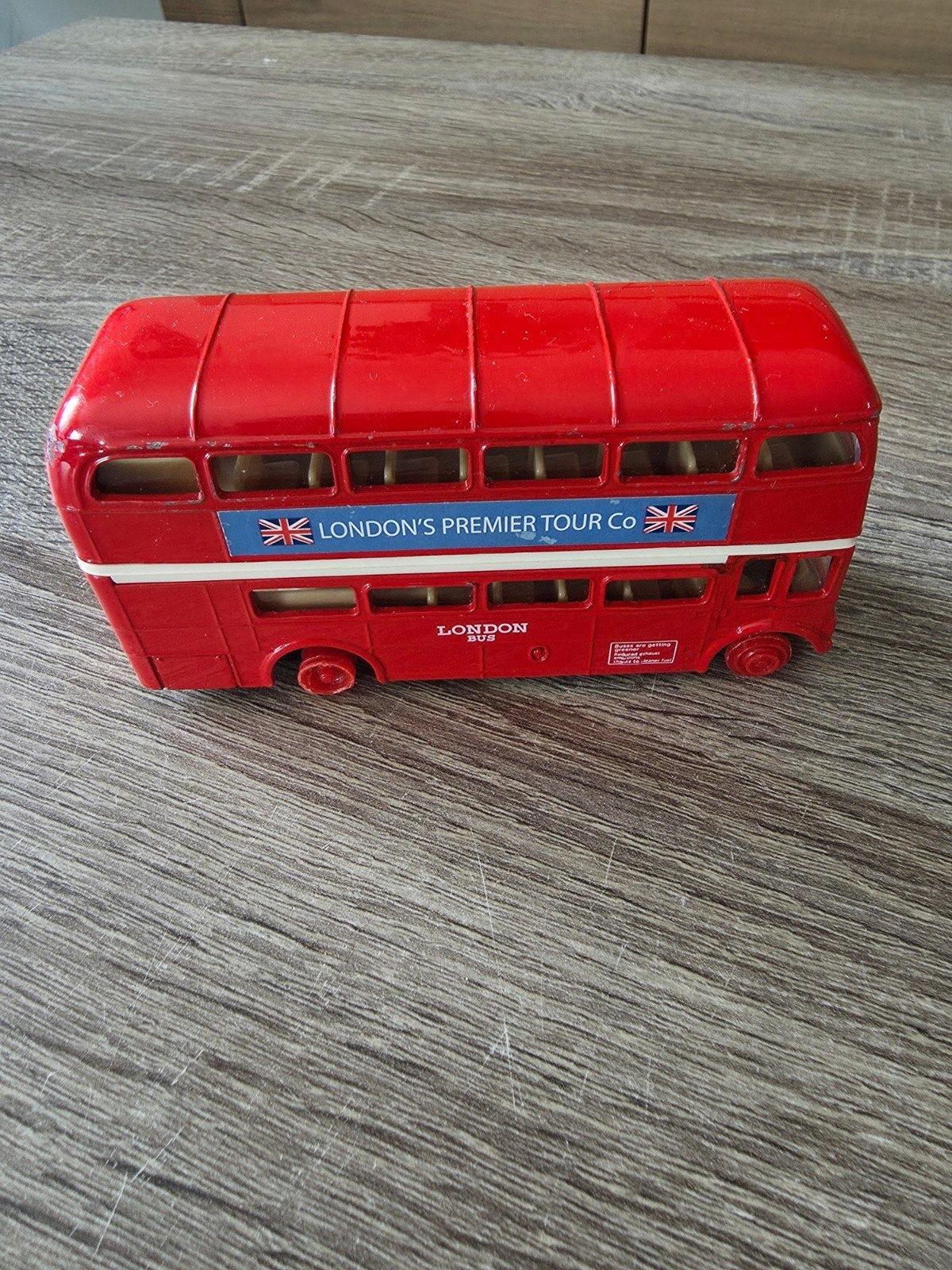 Londense dubbeldekker bus - mist rubberen bandjes, Ophalen of Verzenden, Gebruikt