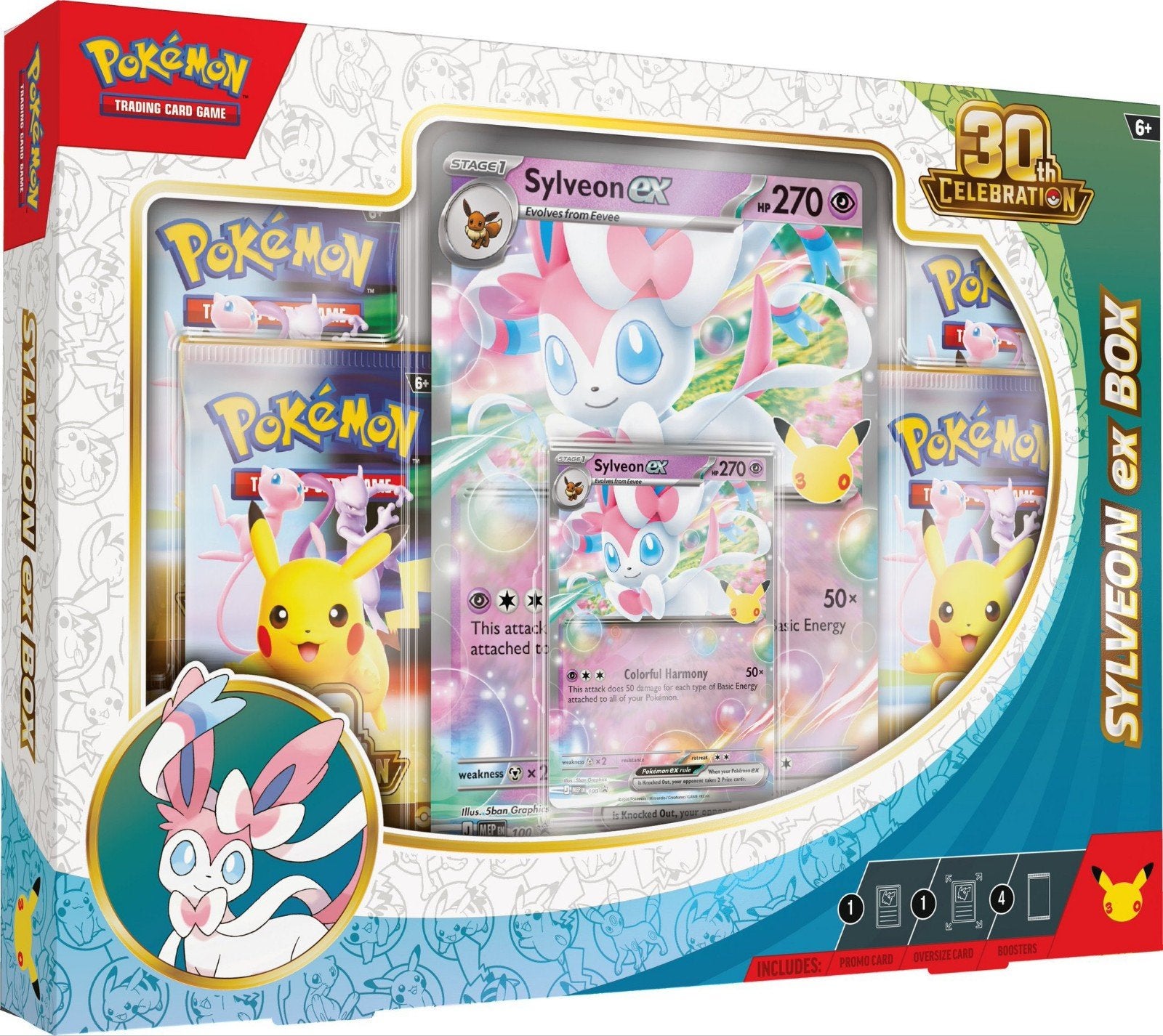 Pokémon 30th Celebration Sylveon Ex Box, Ophalen of Verzenden, Nieuw