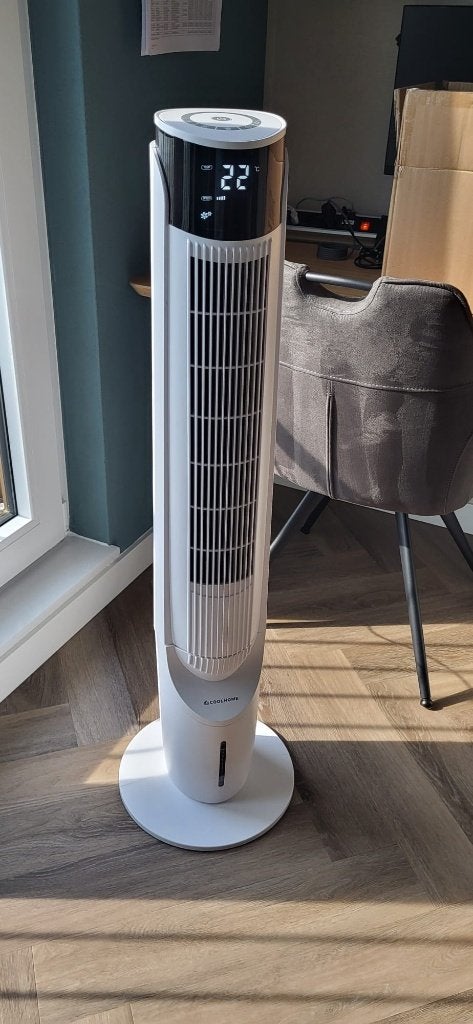 Luchtkoeler met draaifunctie Z.G.A.N., Ophalen, Ventilator met afstandsbediening, Zo goed als nieuw, Torenventilator