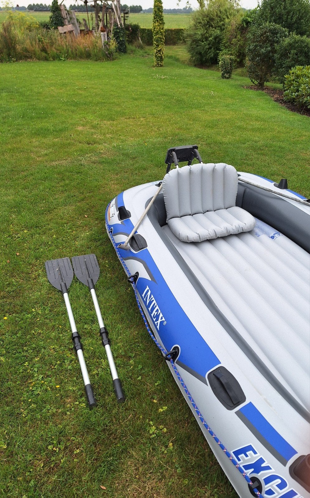 Intex Excursion 5 opblaasboot met peddels en zitje, Ophalen, Overige typen, Met peddels