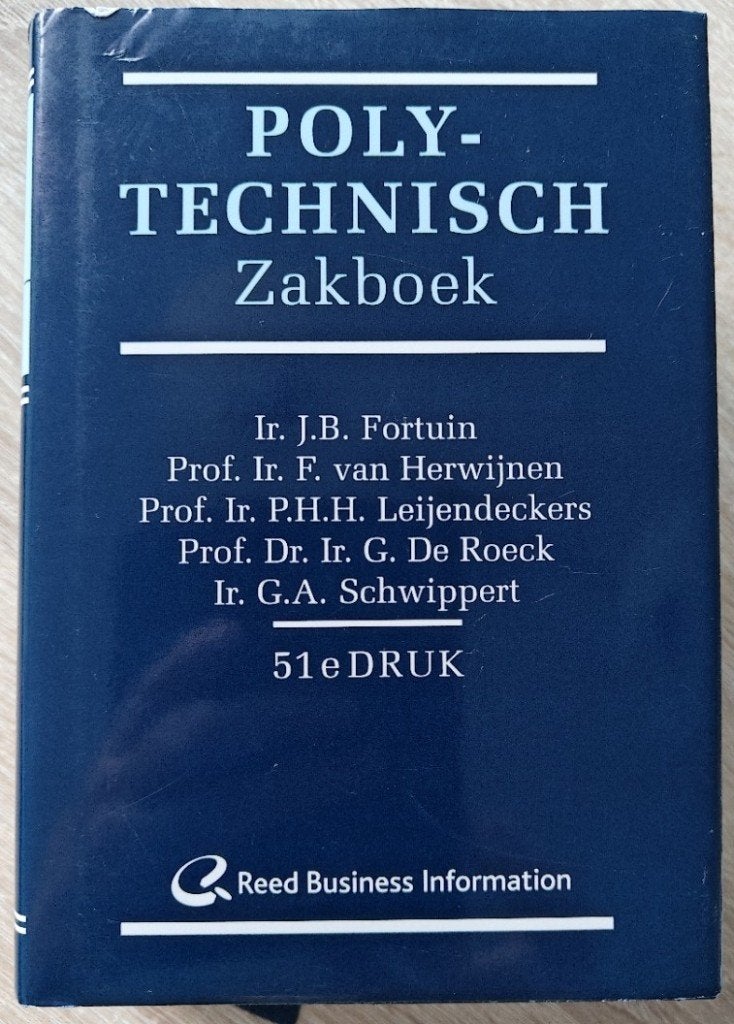 Fortuin, van Herwijnen: POLYTECHNISCH ZAKBOEK. 51e DRUK., Ophalen of Verzenden, Nieuw