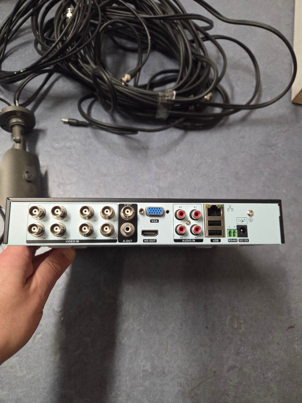 TecEye 4-Kanaals DVR Recorder H.264/H.265 AHD KIT, Ophalen, Gebruikt, Binnencamera