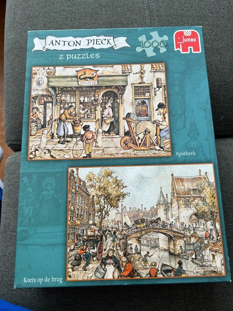 Anton pieck 1000 stukjes, Ophalen, 500 t/m 1500 stukjes, Gebruikt, Legpuzzel