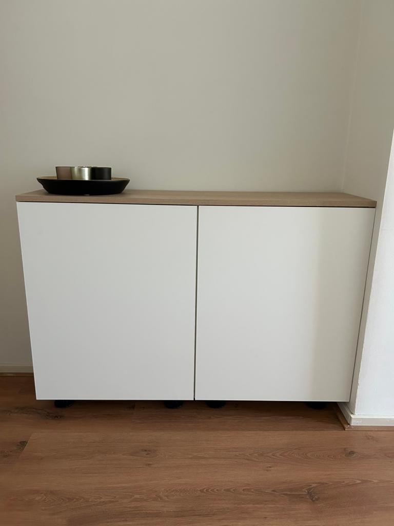 Dressoir met eiken blad 120x30x75, Huis en Inrichting, Tafels | Salontafels, Ophalen, Overige materialen, Minder dan 50 cm, 100 tot 150 cm