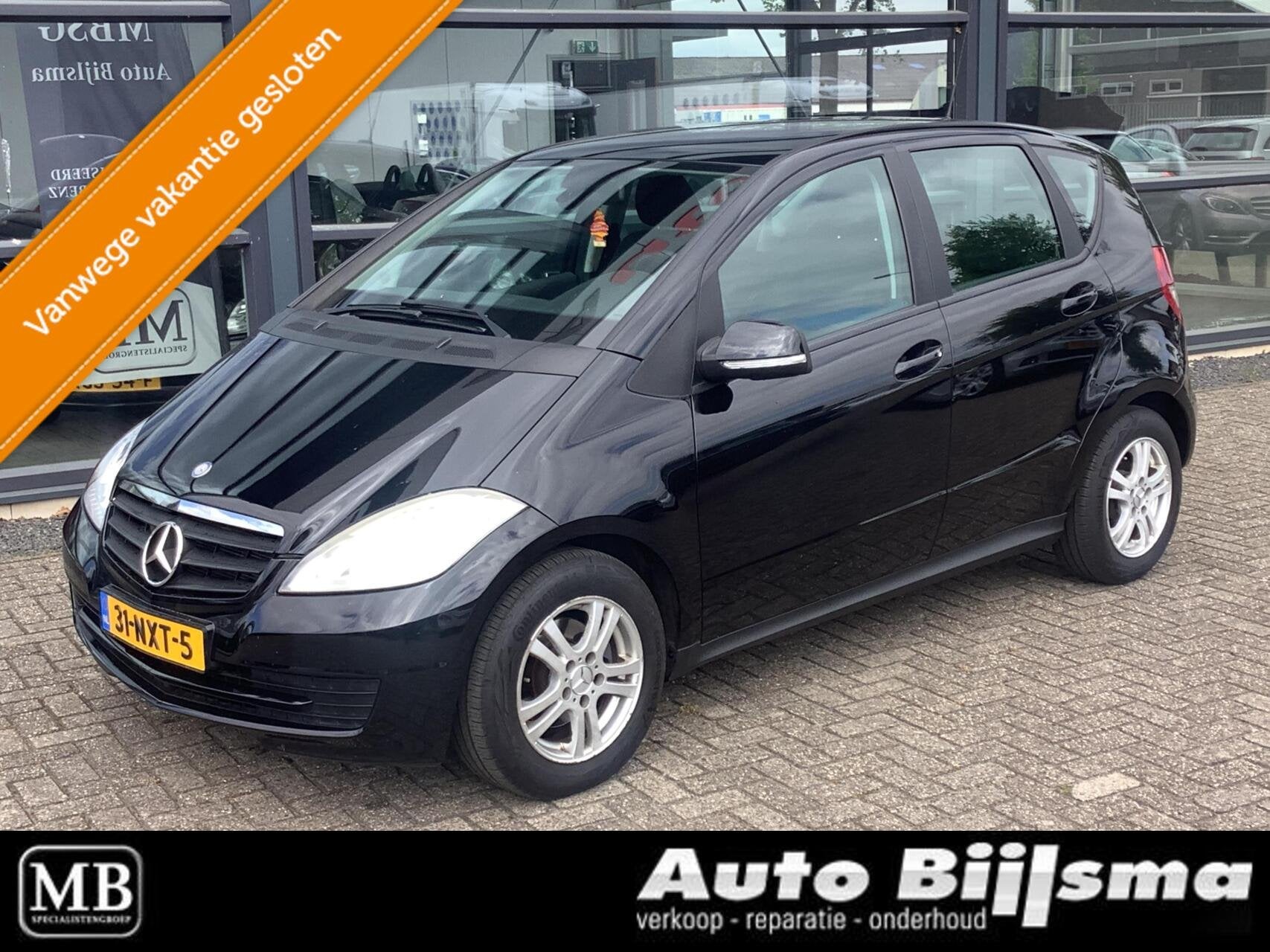 Mercedes A160 automaat, cruise, airco,, Auto's, Euro 5, 15 km/l, Zwart, Origineel Nederlands