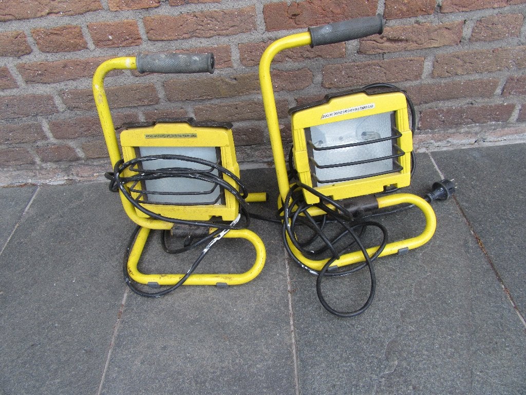 2 BOUWLAMPEN, Ophalen, Gebruikt, 500 watt of meer, Lamp