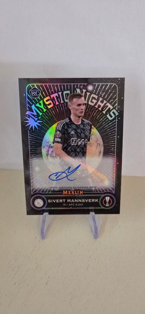 2023 Topps Merlin Sivert Mannsverk ajax handtekening rookie, Verzenden, Zo goed als nieuw, Plaatje