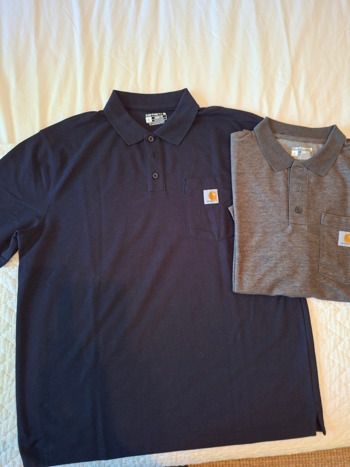 Carhartt polo shirts (2 stuks) - Maat L, Kleding | Heren, T-shirts, Maat 52/54 (L), Meerkleurig, Carhartt, Nieuw