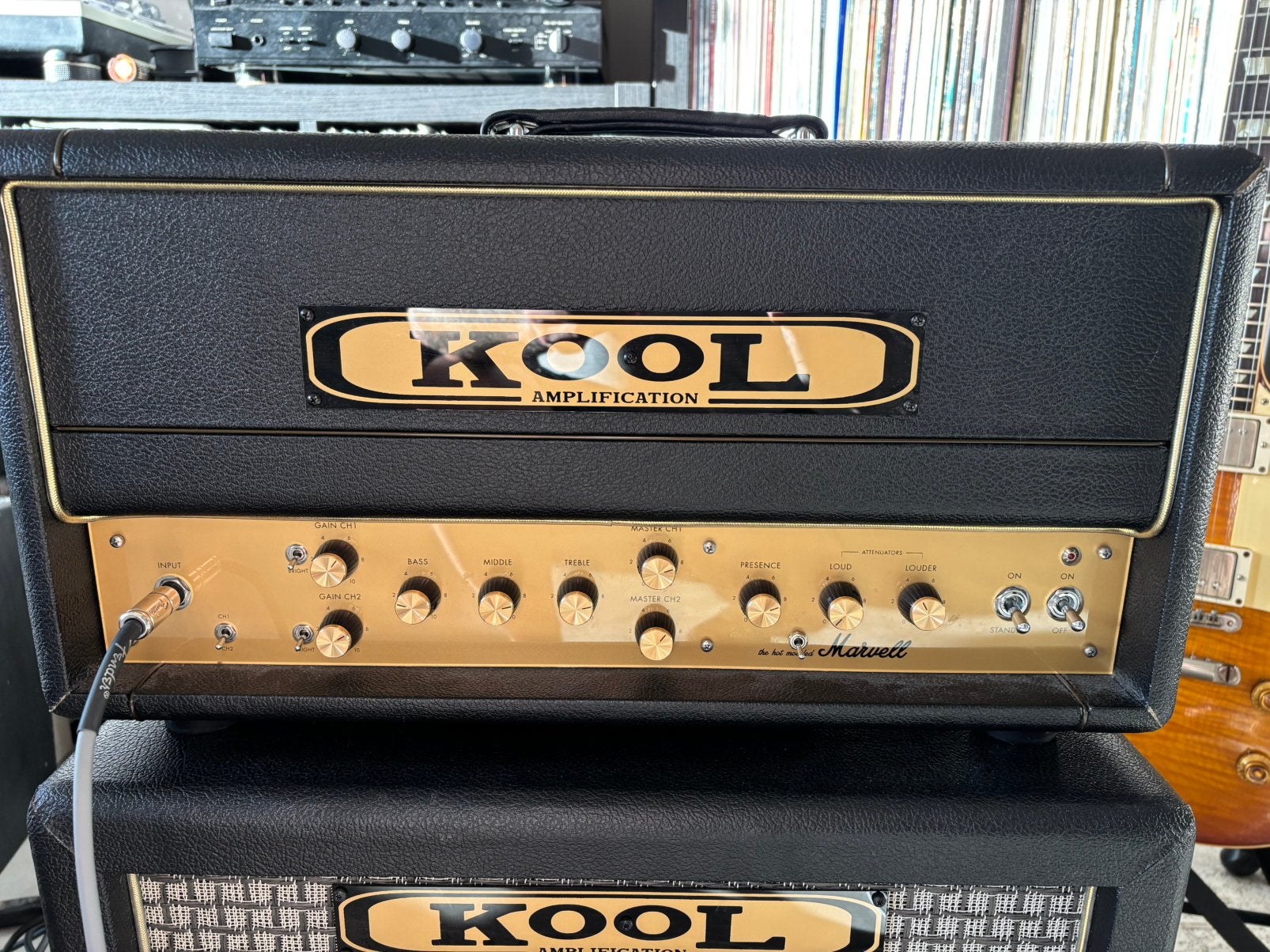 Kool Hot modded Marvel 50W plexi sound, Ophalen, Zo goed als nieuw, Elektrische gitaar