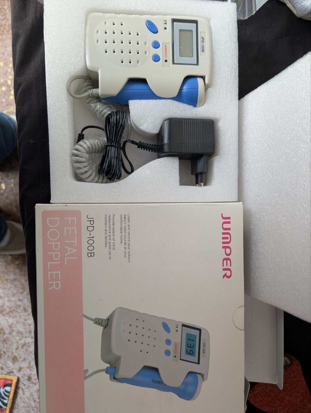Jumper JPD-100B Foetale Doppler - Luister naar hartslag baby, Ophalen of Verzenden, Zo goed als nieuw