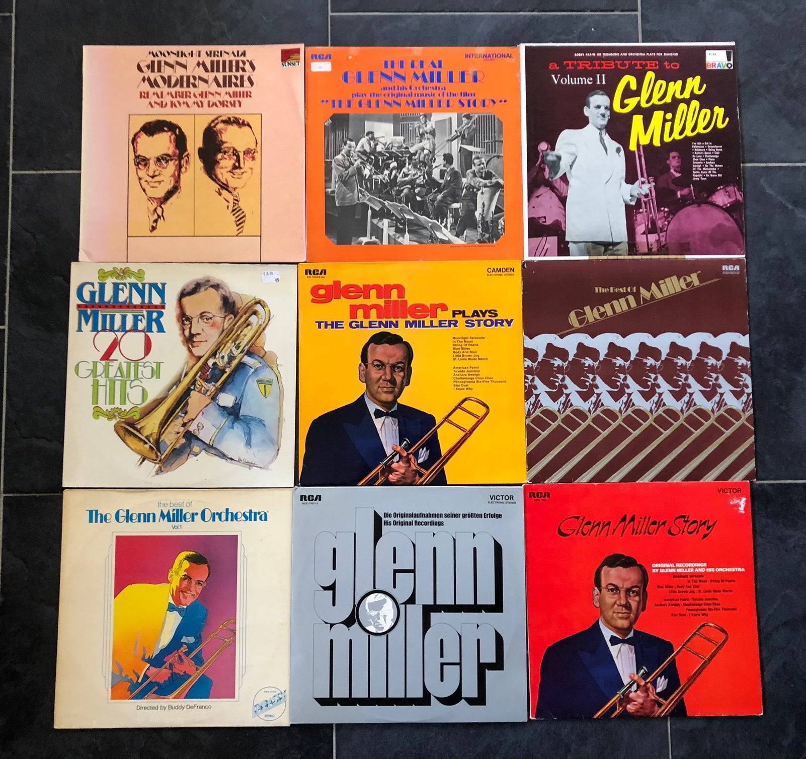 Glenn Miller verzameling 10 lp’s, Cd's en Dvd's, Ophalen, LP