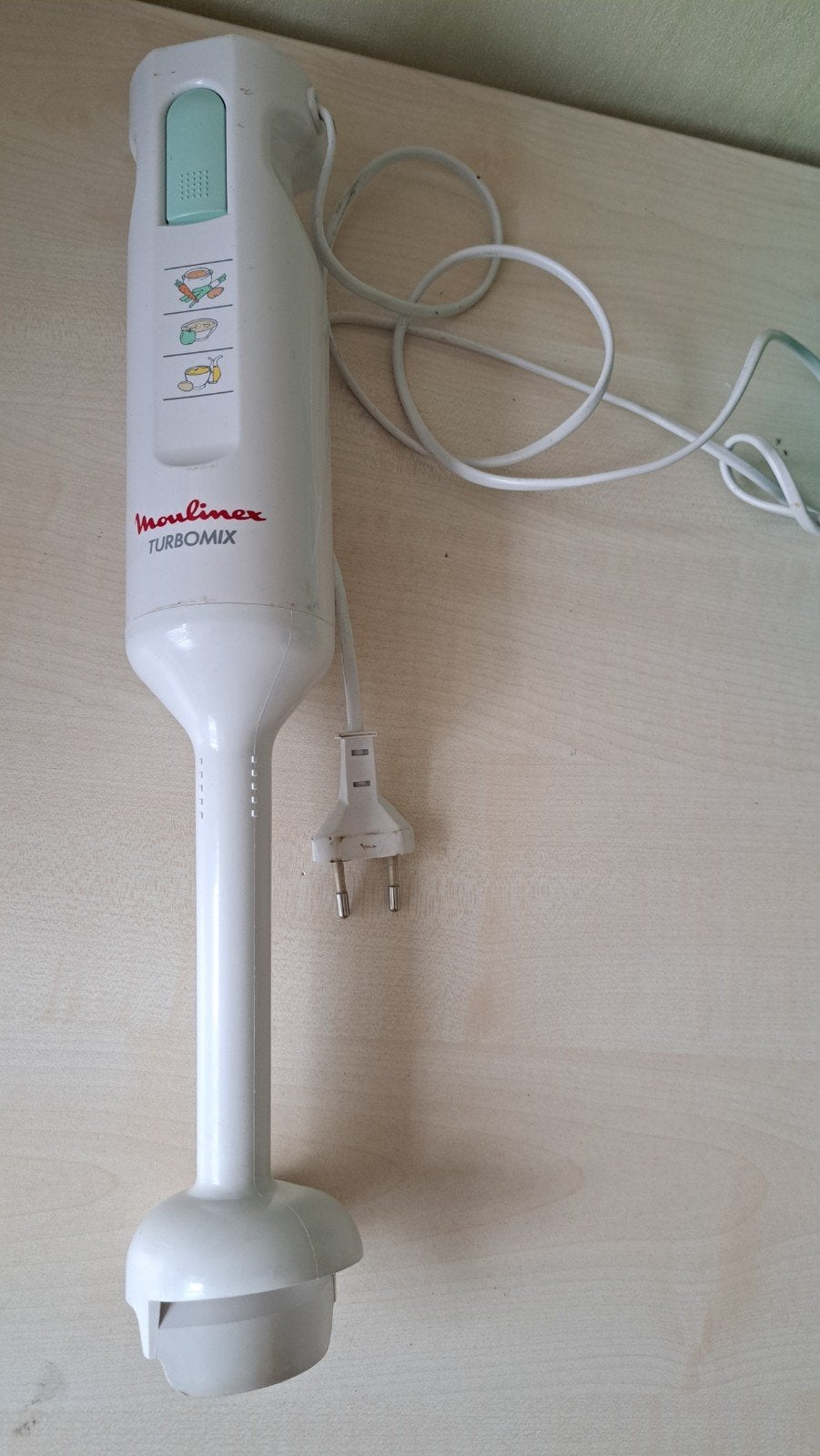 Moulinex Turbomix, Minder dan 1 liter, Ophalen of Verzenden, 1 snelheid