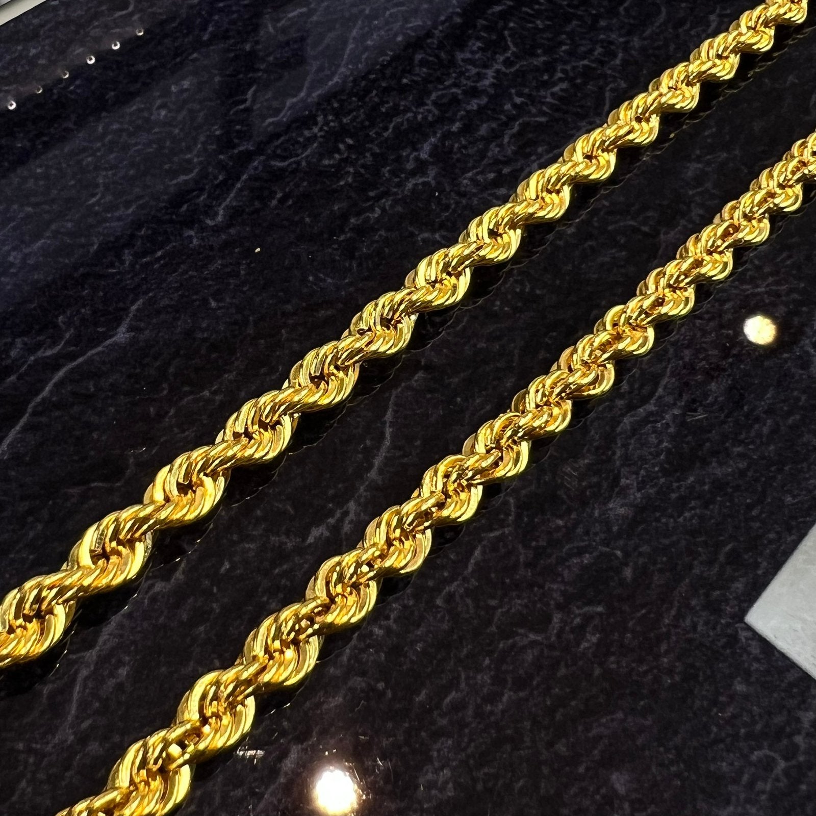 14k gouden ketting rope chain schakel 65 cm, Sieraden, Tassen en Uiterlijk, Kettingen, Ophalen of Verzenden, Nieuw, Goud