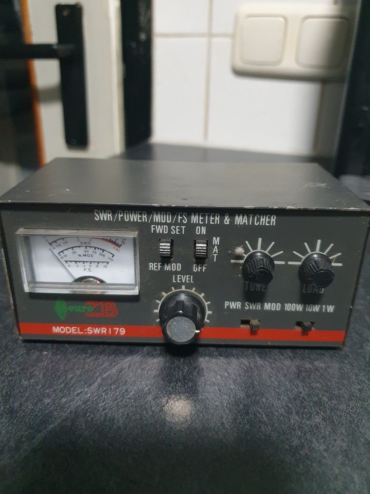 swr meter met dummy load, Ophalen