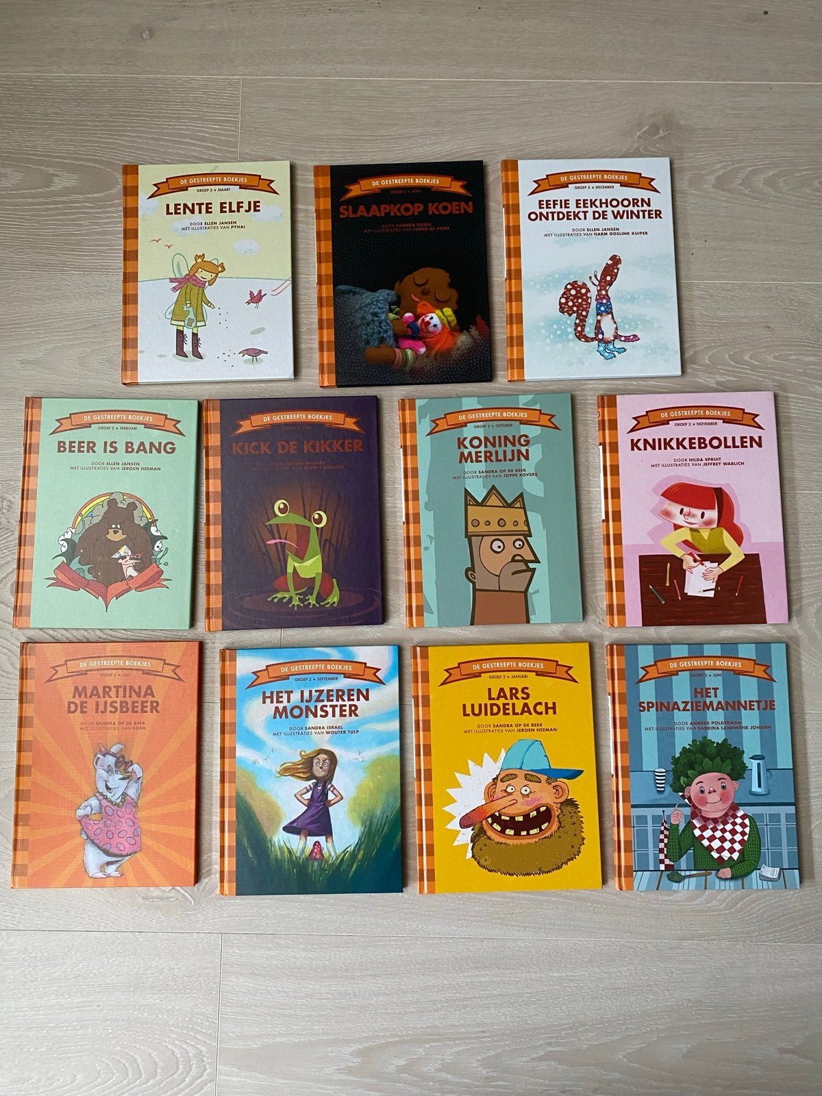 Gestreepte Boekjes - Complete Set van 10 Kinderboeken, Ophalen of Verzenden, Zo goed als nieuw, Fictie algemeen