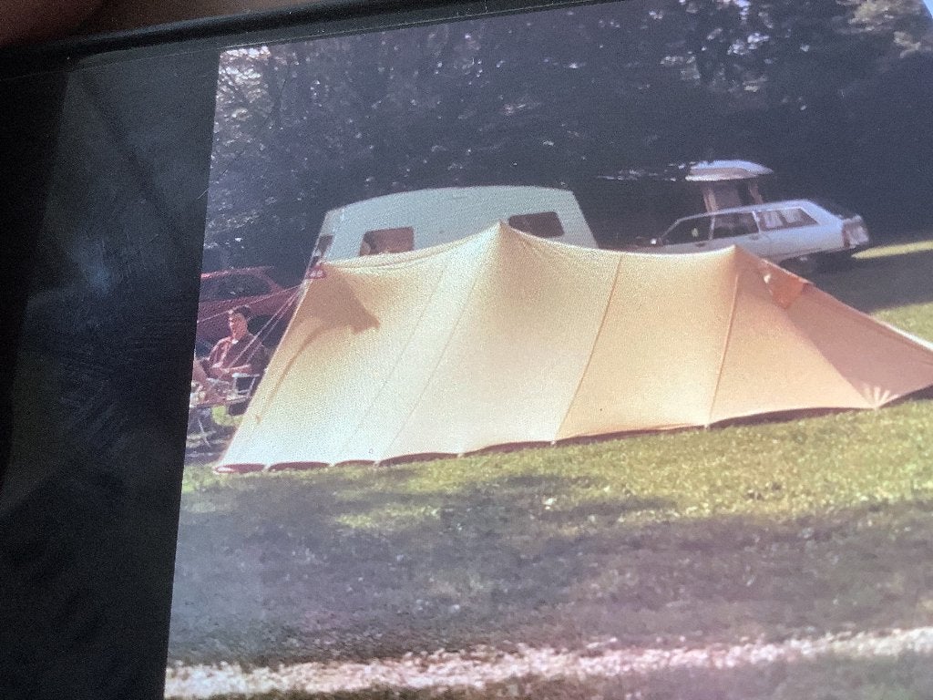 Katoenen tent vintage jaren 80 type Zwervernest als nieuw, Ophalen, Zo goed als nieuw