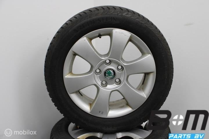 WINTER! ORIGINEEL! 16 inch velgen Skoda Octavia! 1Z0601025P, Auto-onderdelen, Banden en Velgen, Gebruikt, Velg(en)