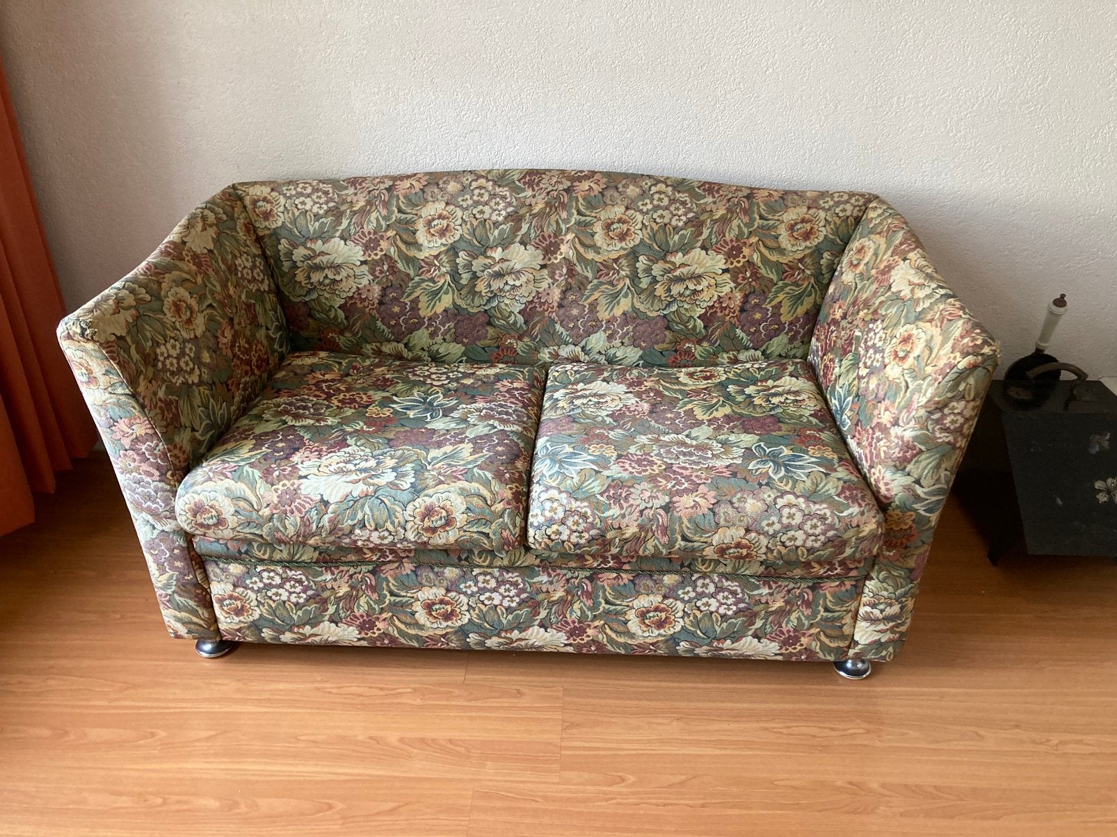 Vintage bankje/ 2 zitter, Ophalen, Gebruikt, Minder dan 75 cm, Tweepersoons