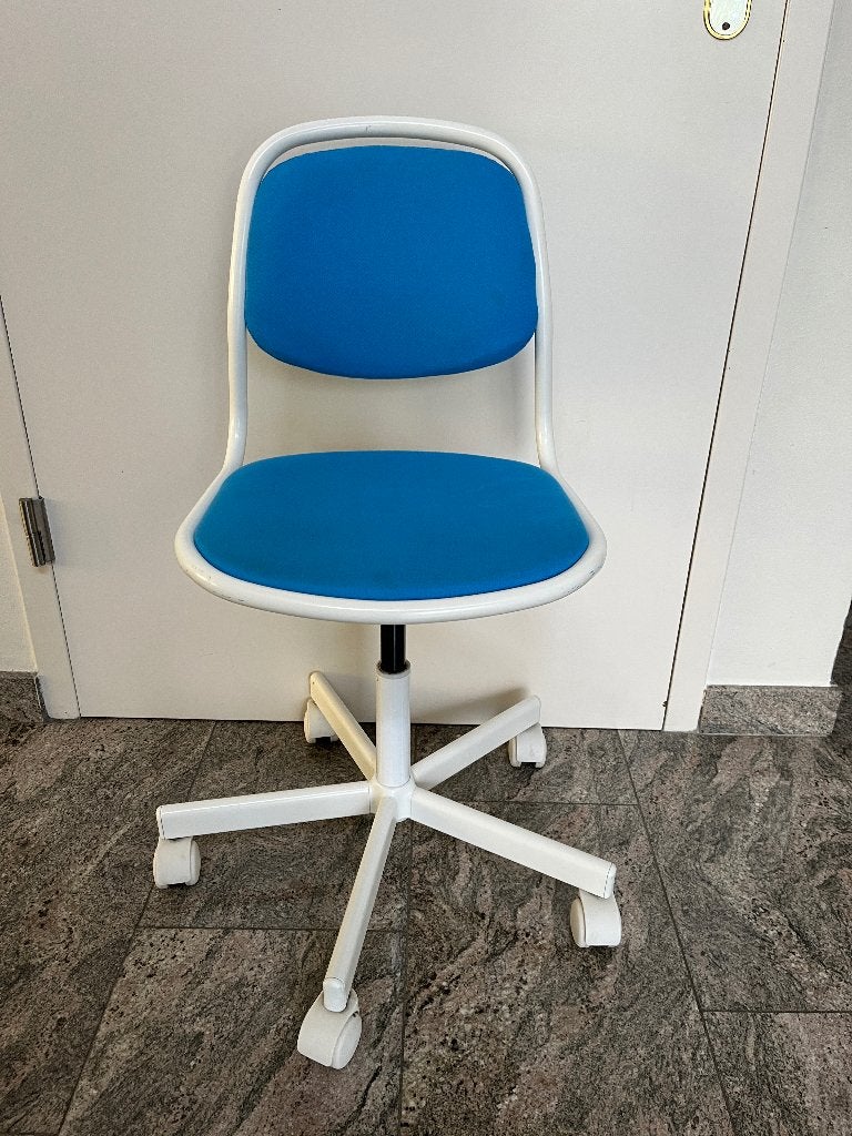 Ikea Orfjall kinderbureaustoel – blauw / d. turquoise, Ophalen, Gebruikt, Overige typen