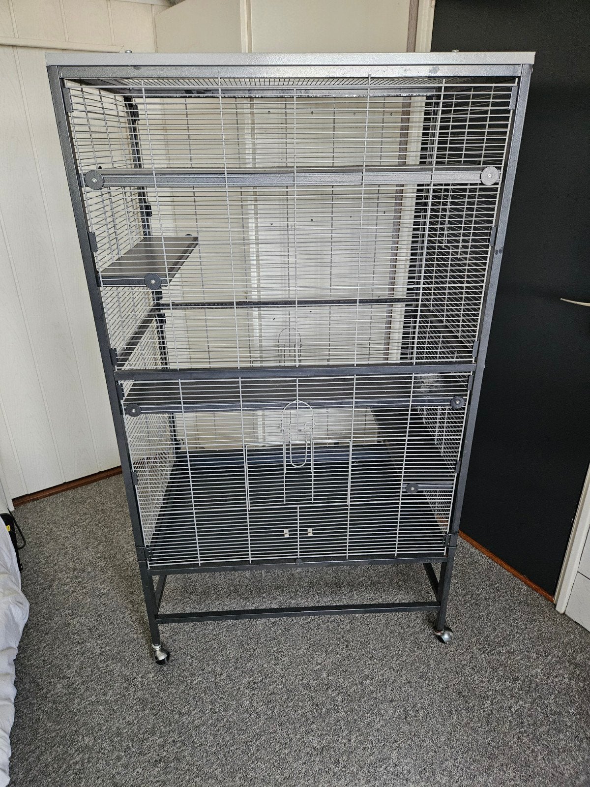 papegaaien / chinchilla kooi / hok, Ophalen, Gebruikt, Metaal, Vogelkooi