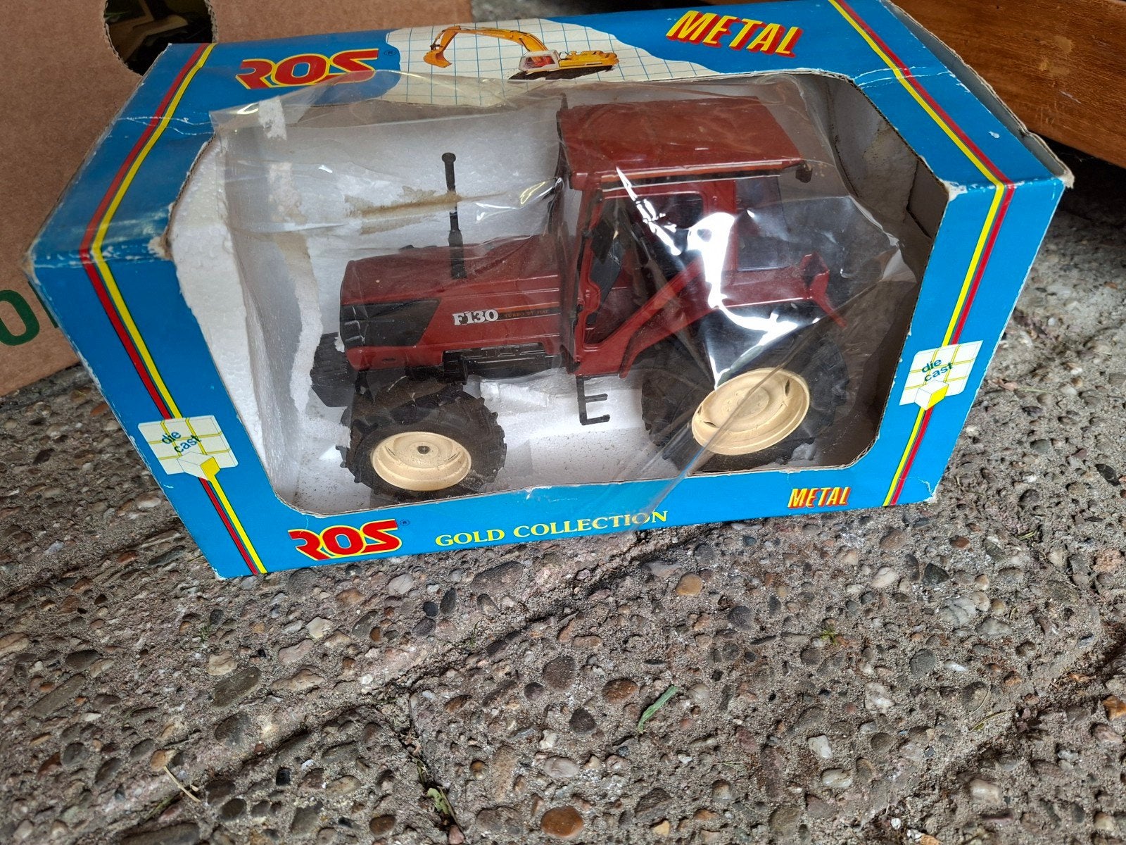fiatagri F130 Winner 1/25 Ros, Hobby en Vrije tijd, Modelauto's | 1:18, Ophalen of Verzenden, Overige merken