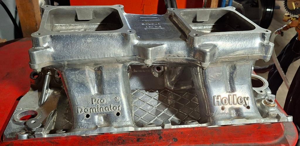 HOLLEY PRO DOMINATOR TUNNELRAM MANIFOLD BIG BLOCK CHEVROLET, Auto-onderdelen, Motor en Toebehoren, Ophalen of Verzenden, Gebruikt