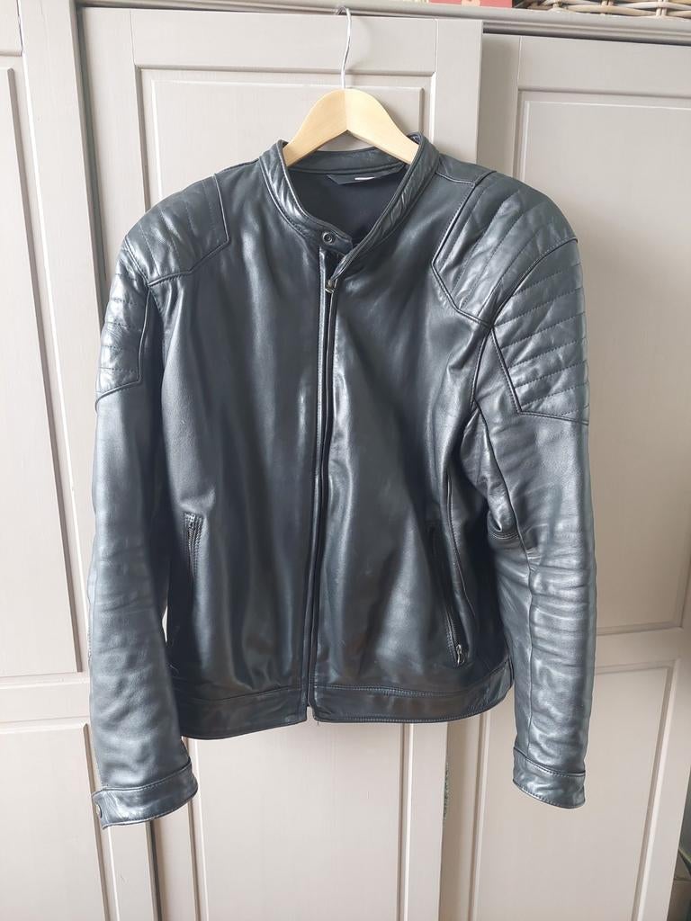 Furygan motorjas zwart; maat 2 x XL/ 50-52, Ophalen of Verzenden, Tweedehands, Jas | leer