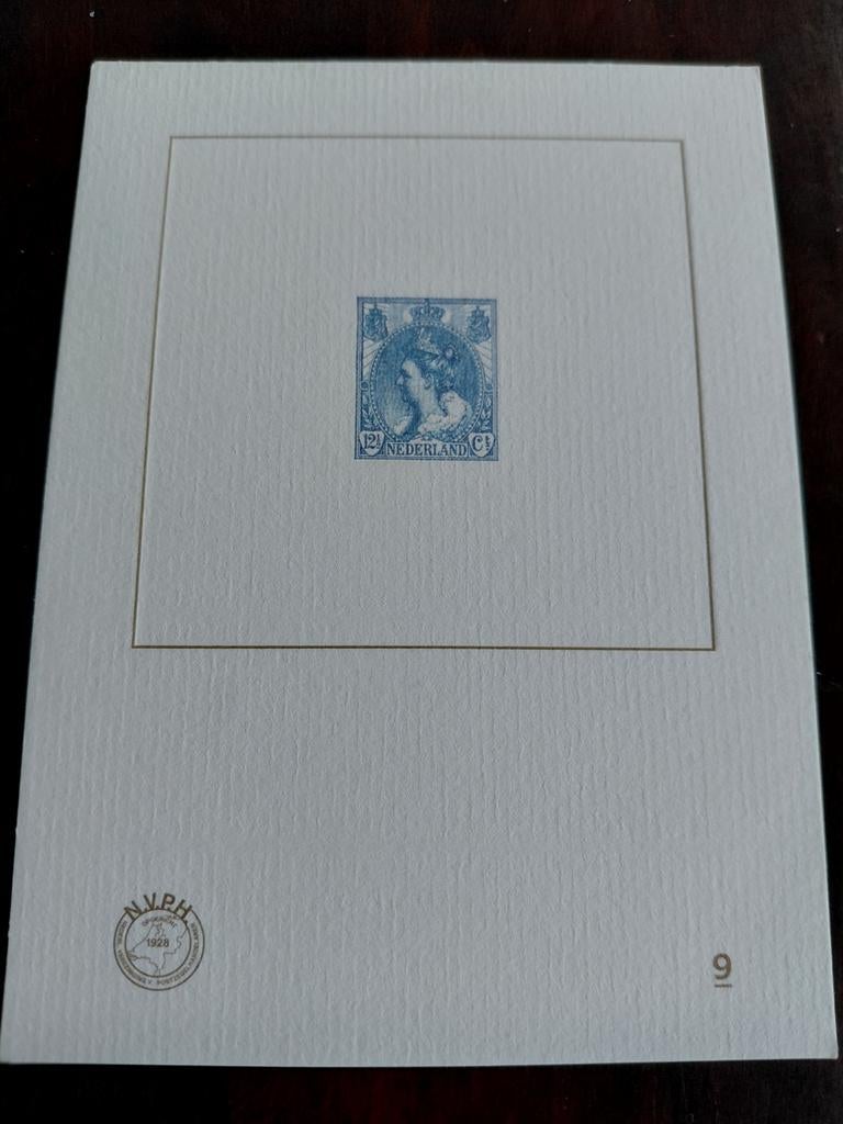 NVPHNR. 9  BLAUWDRUK, Ophalen of Verzenden, Postfris