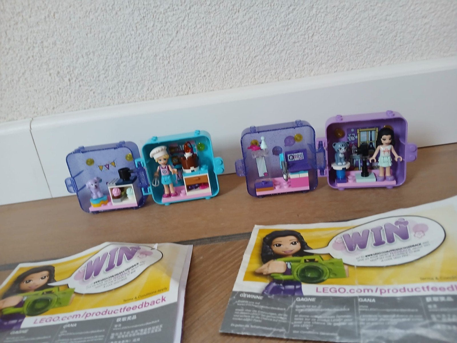 Lego friends cubes 41404 en 41401, Gebruikt, Lego, Overige typen, Friends