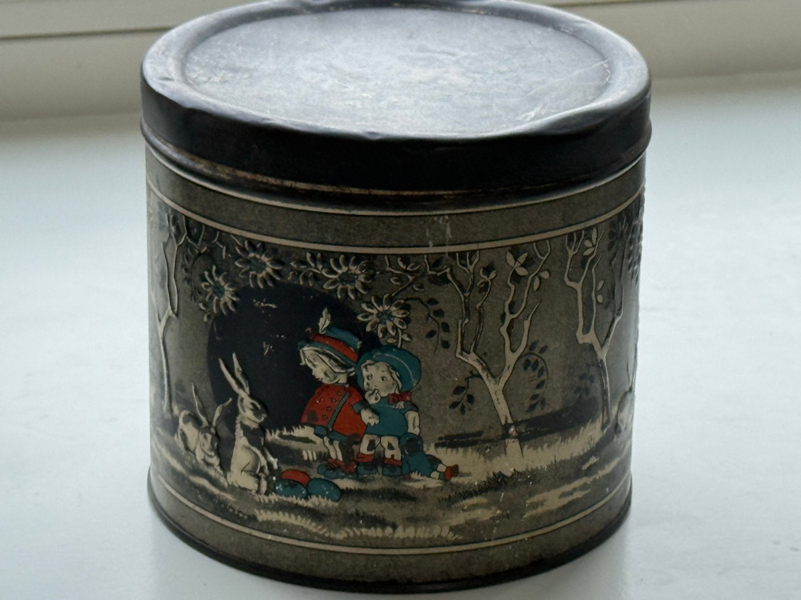 Vintage Blik Appelgelei - Kinderen & Konijnen - W.G. Commerc, Verzamelen, Blikken, Ophalen of Verzenden, Gebruikt, Overige, Overige merken