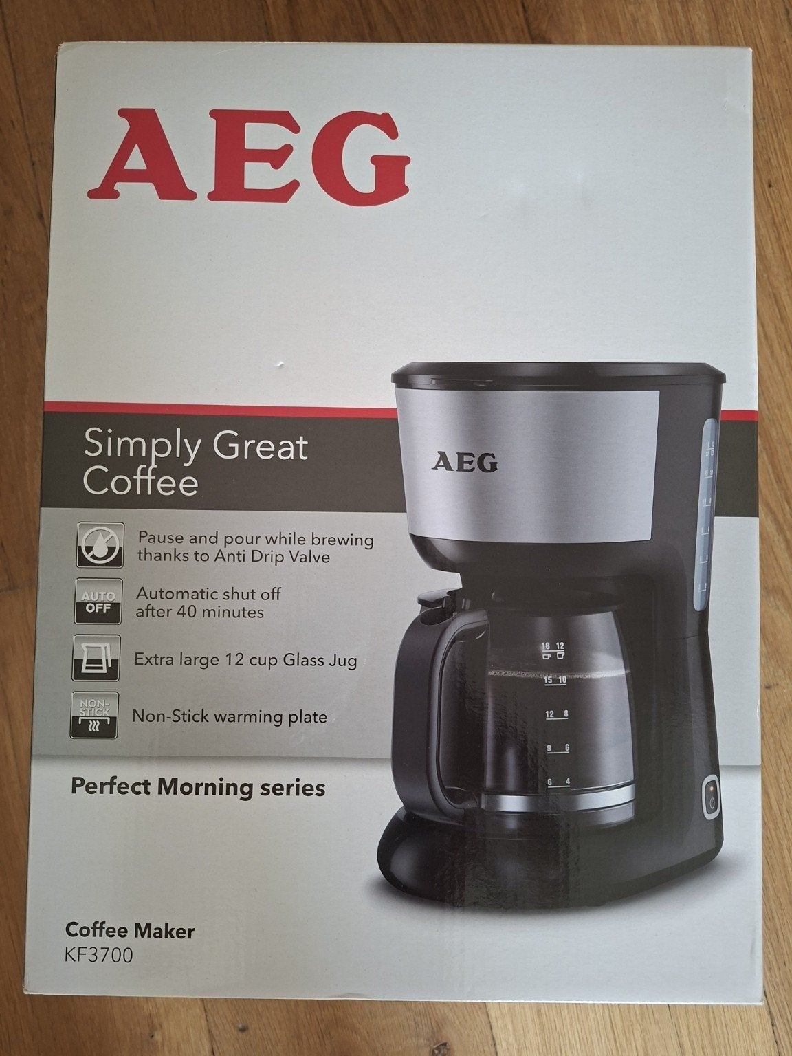 AEG KF3700 Koffiezetapparaat - Nieuw in doos - 12 kopjes, 10 kopjes of meer, Gemalen koffie, Ophalen of Verzenden, Koffiemachine