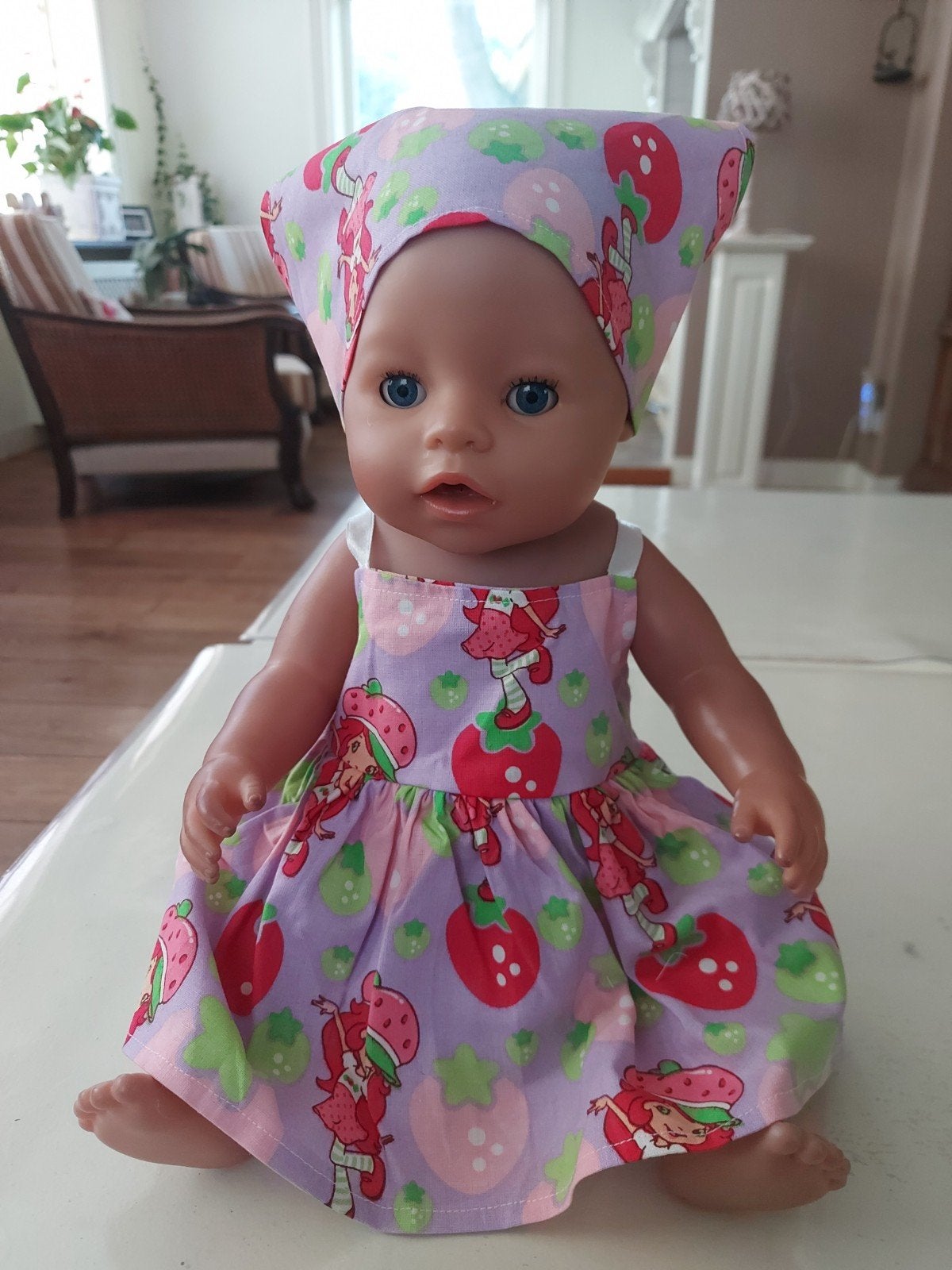 leuk 2 delig strawberry shortcake baby born pop 43cm, Ophalen of Verzenden, Nieuw, Babypop