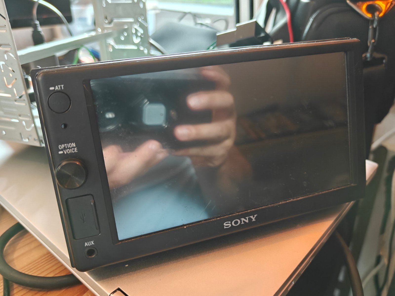 Sony XAV AX1000 Apple carplay radio porsche, Ophalen of Verzenden, Gebruikt