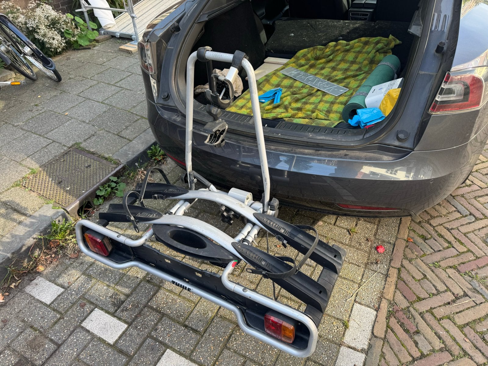 Thule Euroway 945 trekhaak fietsendrager voor 2 fietsen, Ophalen, 2 fietsen, Gebruikt, Trekhaakdrager