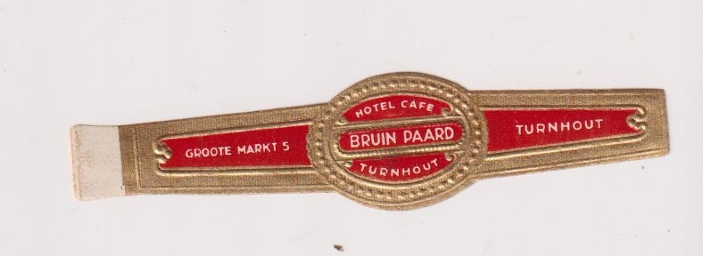 sigarenbanden - TURNHOUT - HOTEL BRUIN PAARD, Ophalen of Verzenden, Zo goed als nieuw, Sigarenbandjes