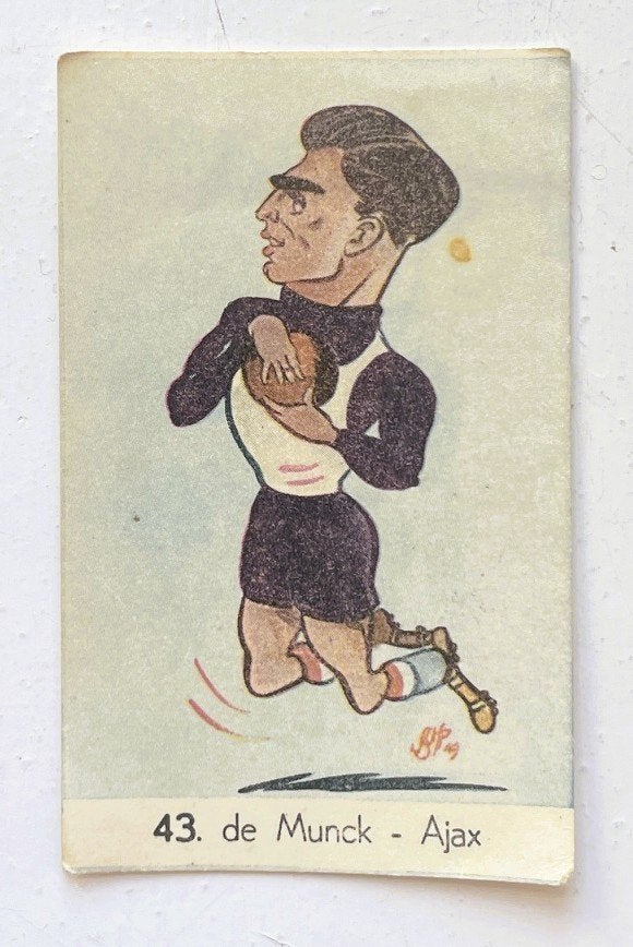 Frans de Munck (AJAX) - voetbalplaatje met bijzonder verhaal, Verzenden, Gebruikt, Ajax, Poster, Plaatje of Sticker