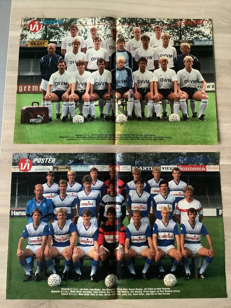 Posters Veendam SC Half Jaren 80, Verzamelen, Ophalen of Verzenden, Zo goed als nieuw, Overige binnenlandse clubs, Poster, Plaatje of Sticker