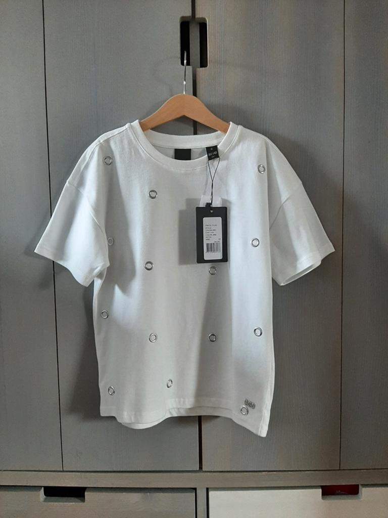 Nieuw Nik & Nik T-shirt offwhite maat 140., Kinderen en Baby's, Kinderkleding | Maat 140, Meisje, Nieuw, Nik&Nik, Ophalen of Verzenden