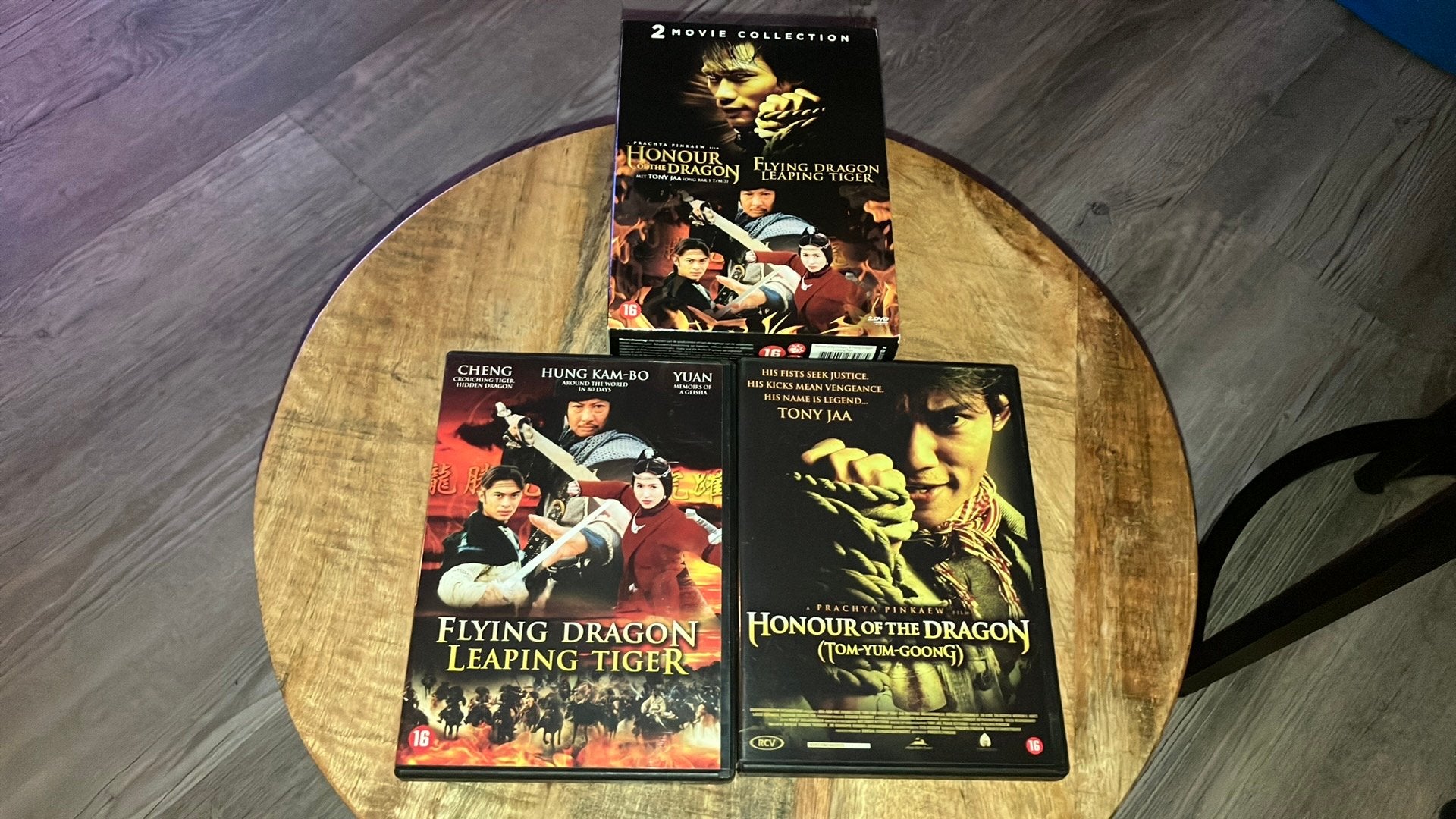 Honour of the Dragon & Flying Dragon Leaping Tiger dvd box, Cd's en Dvd's, Vanaf 16 jaar, Ophalen of Verzenden, Zo goed als nieuw