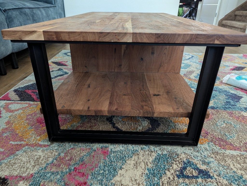 Henders en Hazel salontafel, Ophalen, Gebruikt, 100 tot 150 cm, Teakhout