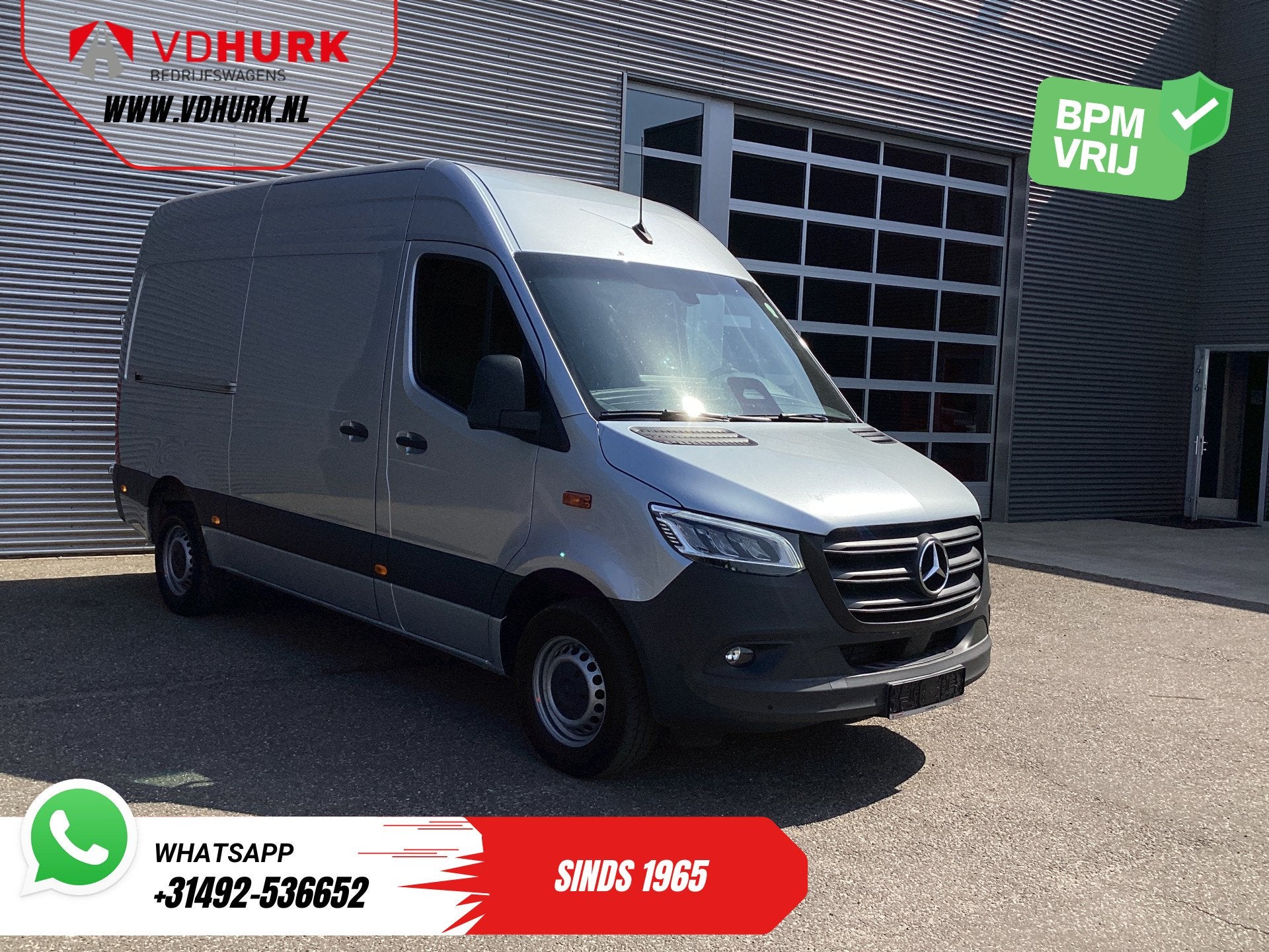 Mercedes-Benz Sprinter 317 CDI Aut. L2H2 LED/ Gev.Stoel/ Nav, Automaat, 4 cilinders, 2000 kg, Bedrijf