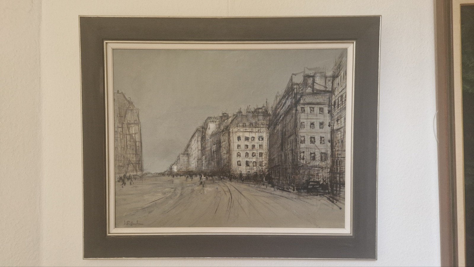 Jan Rijlaarsdam - Stadsgezicht Parijs 90x70cm, Ophalen