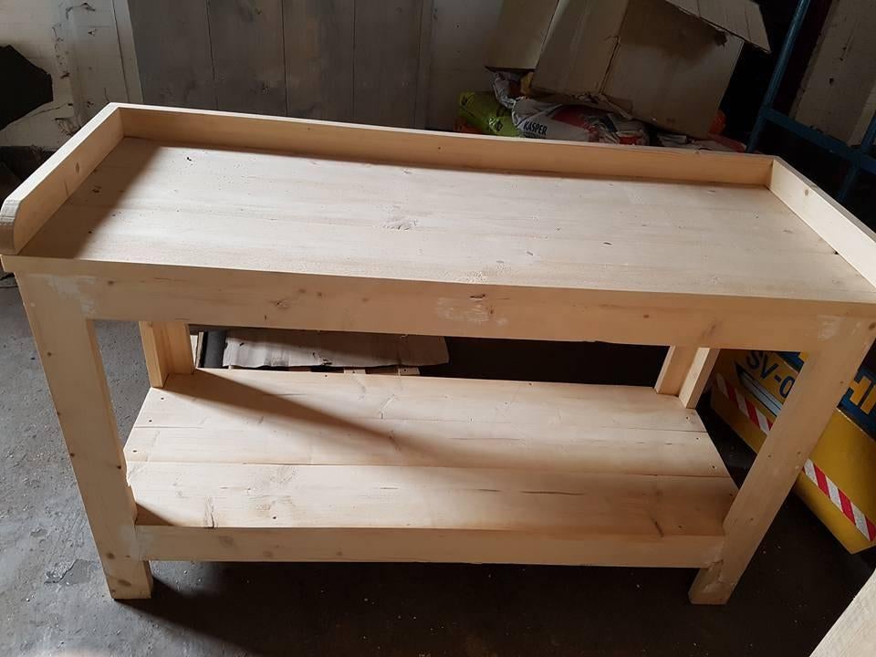 Steigerhouten Tuin werkbank nieuw, Ophalen, Nieuw