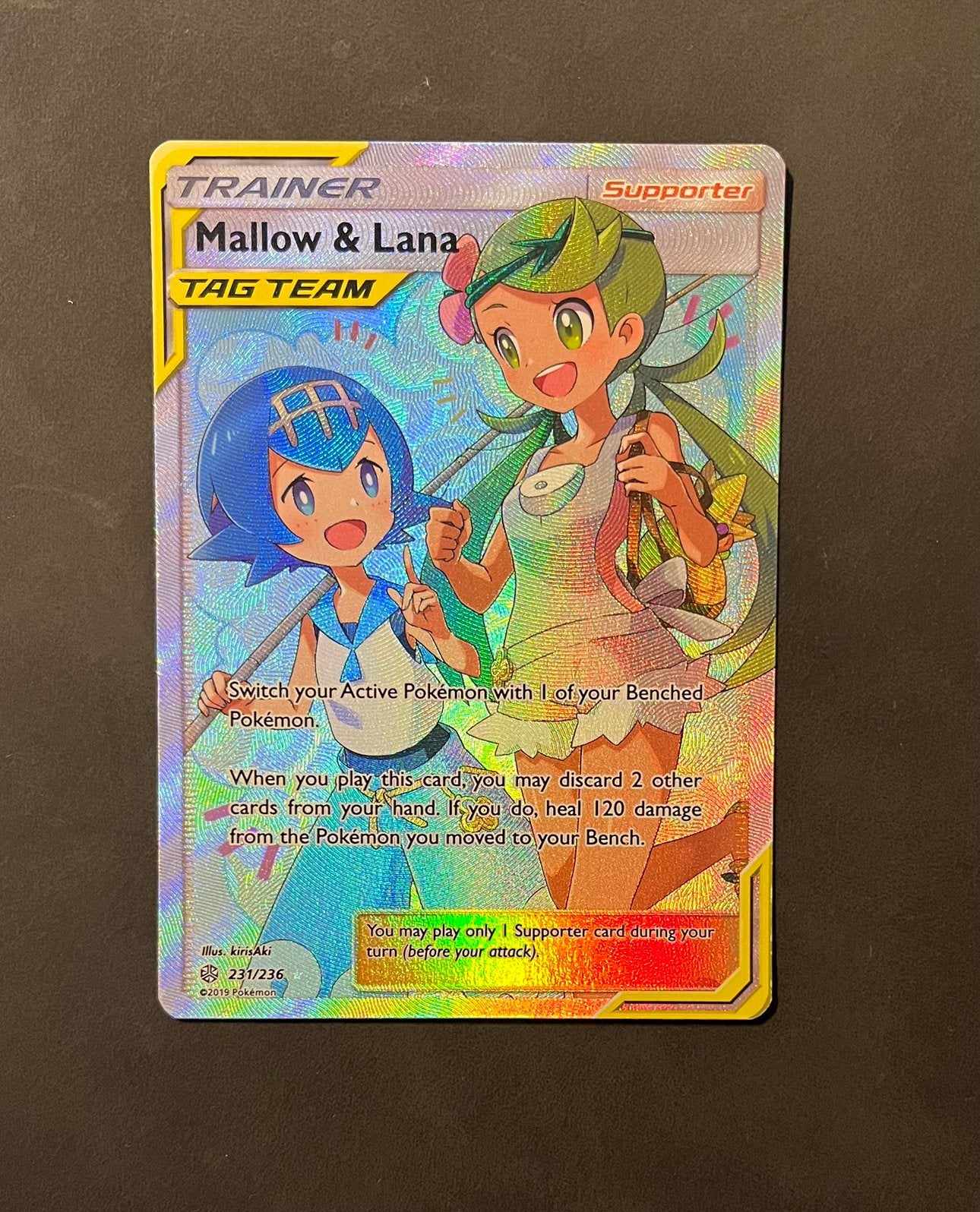 Pokemonkaart Mallow & Lana (CEC 231), Verzenden, Zo goed als nieuw