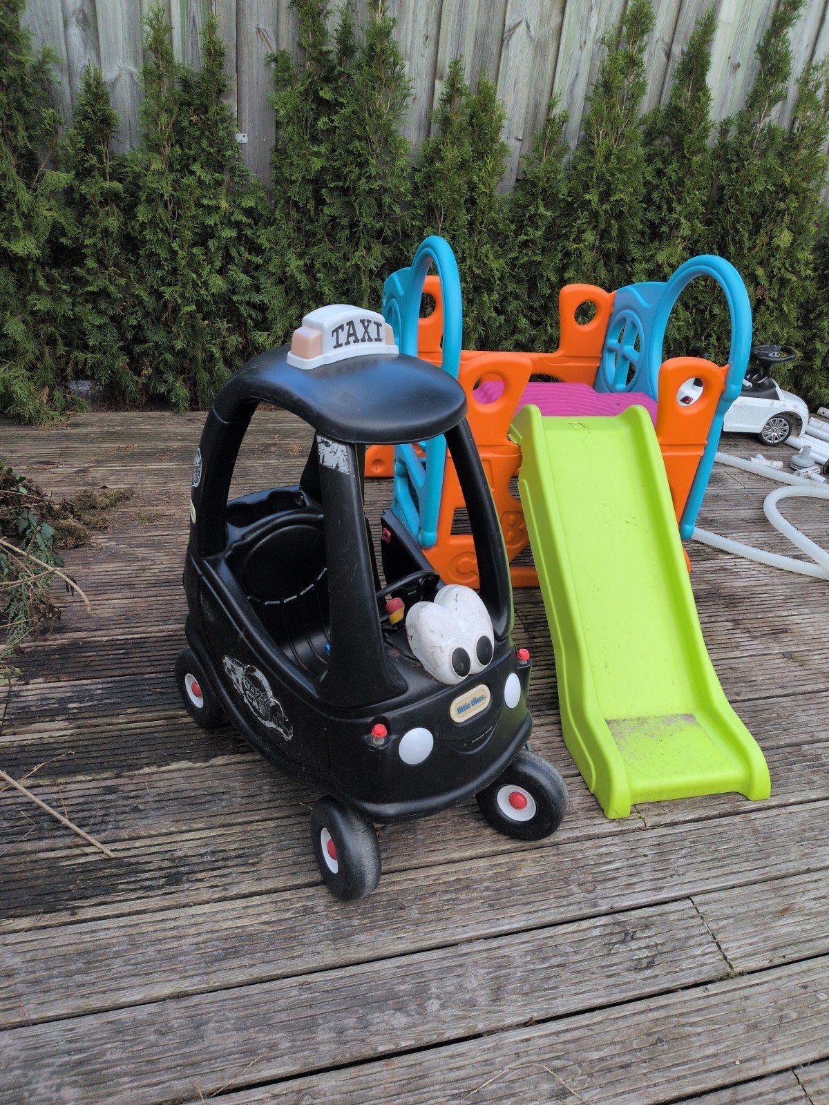 Little Tikes Loopauto Taxi - Voorwielen moeten vastgezet, Ophalen, Gebruikt, Loopvoertuig