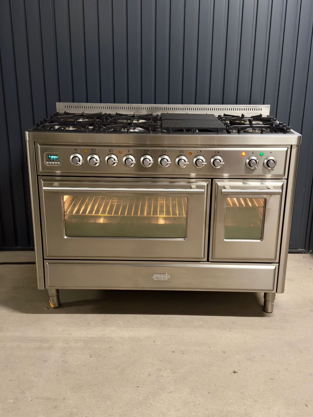 Gasfornuis Boretti Majestic, Witgoed en Apparatuur, Fornuizen, Zo goed als nieuw, Vrijstaand, Gas, 5 kookzones of meer, 90 tot 95 cm
