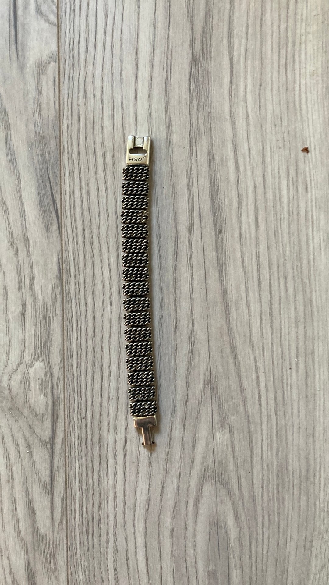 Heren josh armband incl tasje, Ophalen, Zo goed als nieuw, Zilver